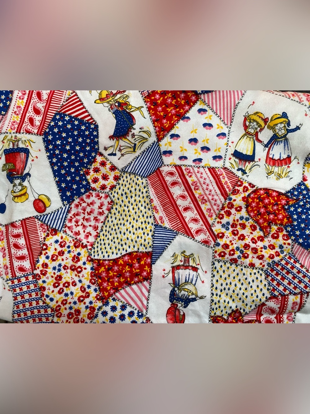 Vintage Patchwork Flannel Fabric